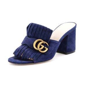 Gucci Women's Gg Marmont Fringed Heeled #186316G60B